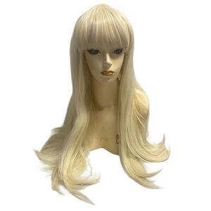 EBINGOO Women’s 26” Long Luxurious Blonde Wig With Bangs and Wig Cap
